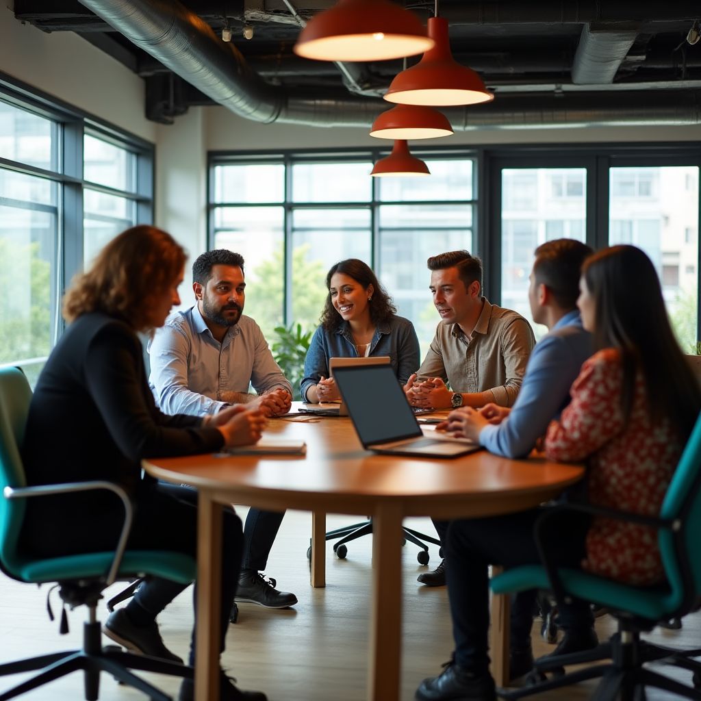 Equipo de trabajo de EmprendeCol en una sesión colaborativa